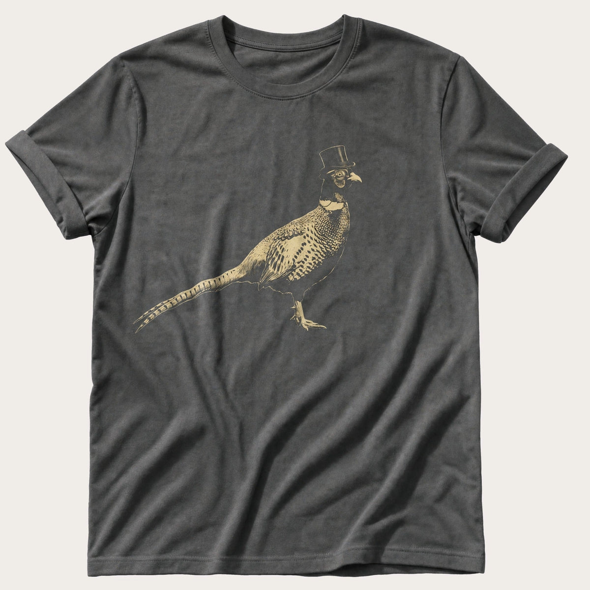 Posh Pheasant 1 — Pepper Comfort Colors tee