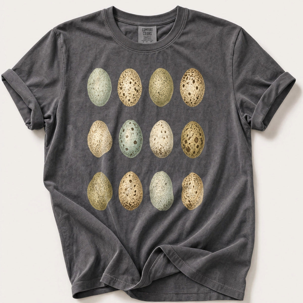 Speckled Eggs — Pepper Comfort Colors tee