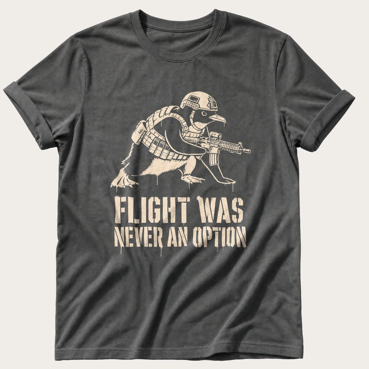 Tactical Penguin — Pepper Comfort Colors tee