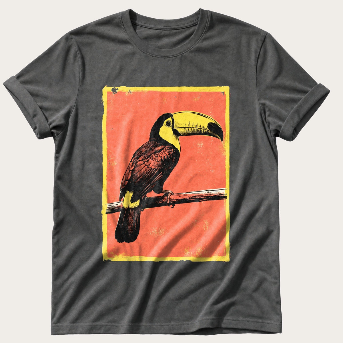 Toucan On A Branch — Pepper Comfort Colors tee