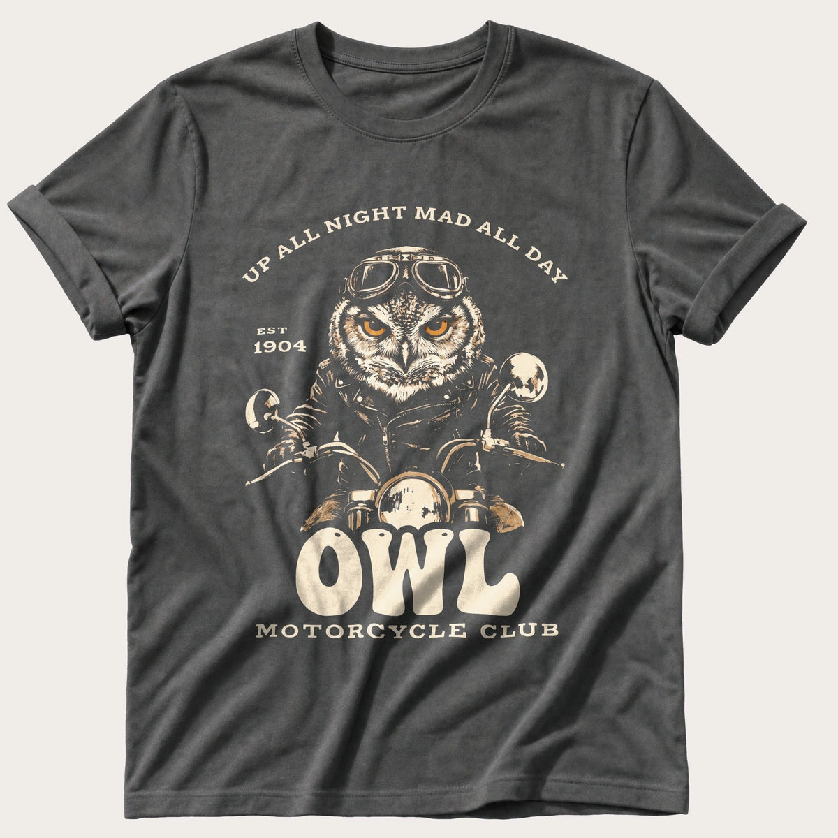 Up All Night Mad All Day — Pepper Comfort Colors tee