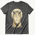 Washed Out Shoebill 4 — Pepper Comfort Colors tee