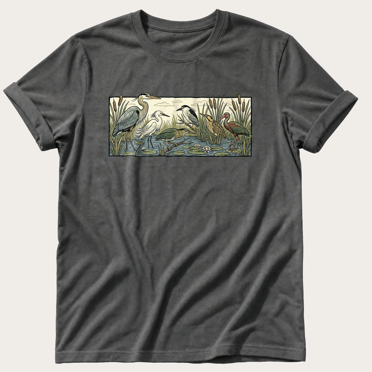 Water Bird Species — Pepper Comfort Colors tee