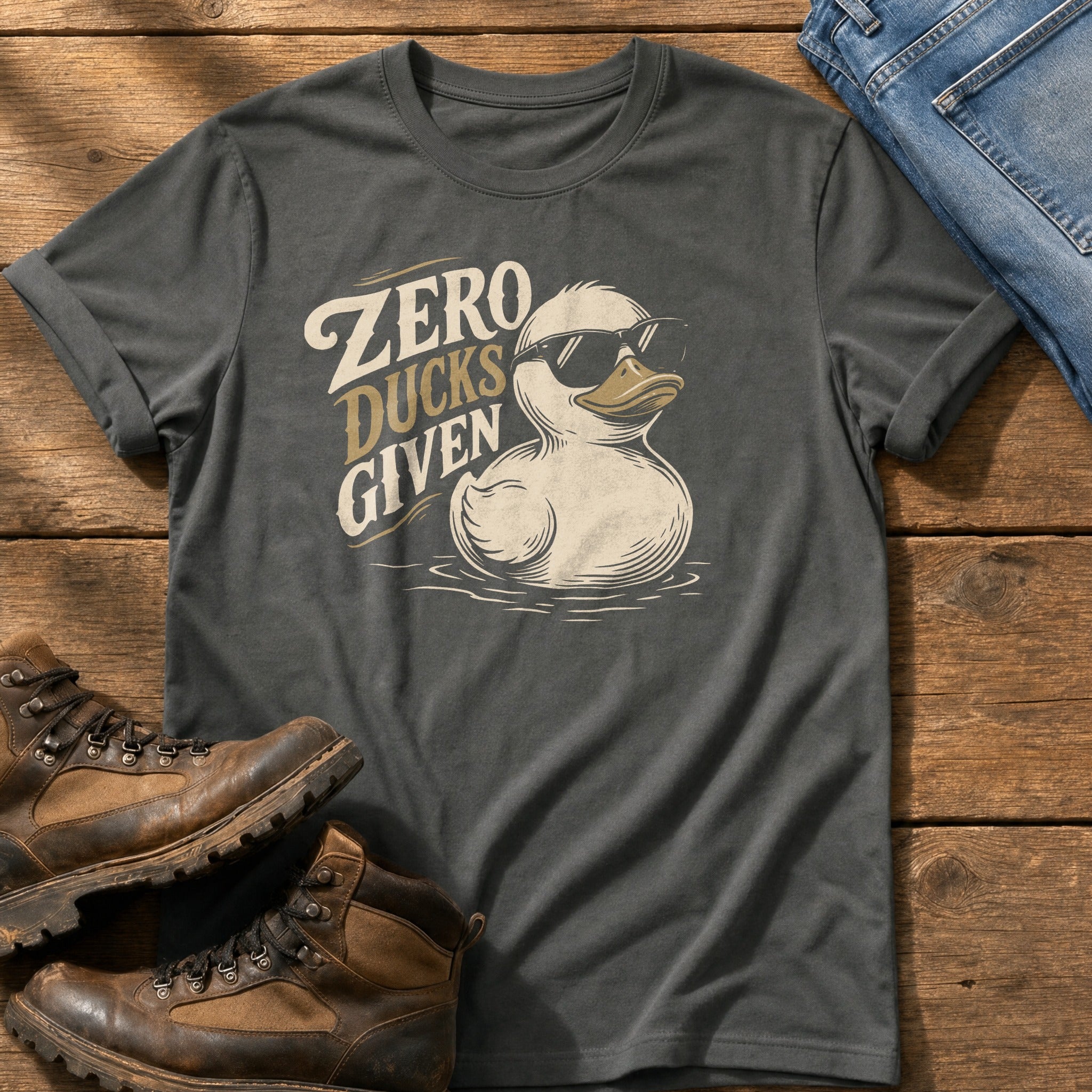 Zero Ducks Given — Pepper Comfort Colors tee