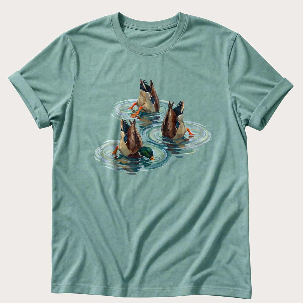 Bottoms Up Mallards — Seafoam Comfort Colors tee
