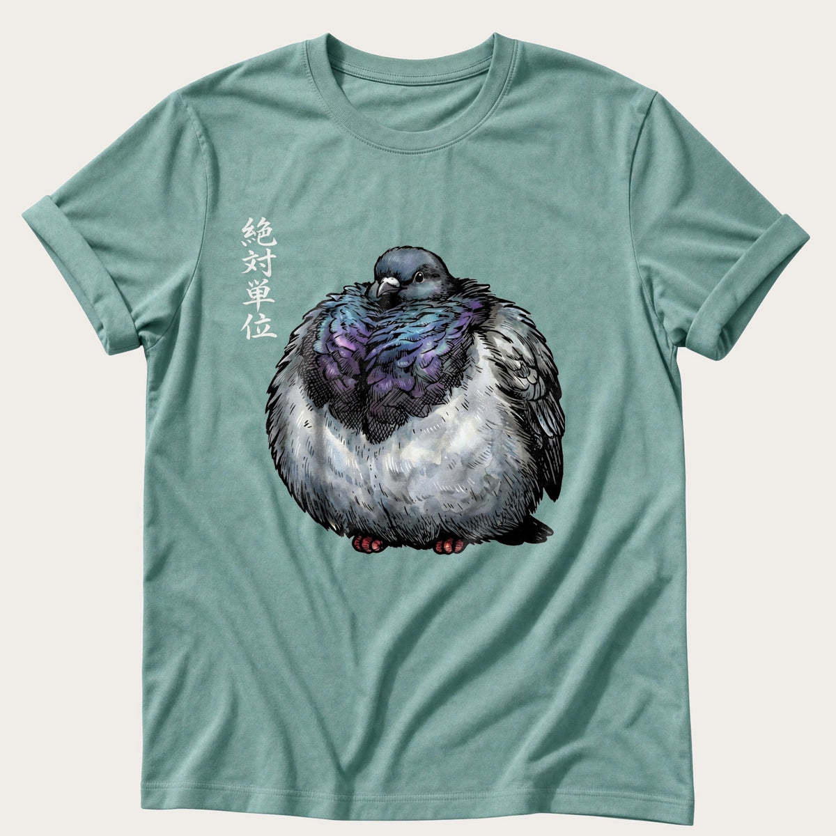 Chunky Pigeon — Seafoam Comfort Colors tee