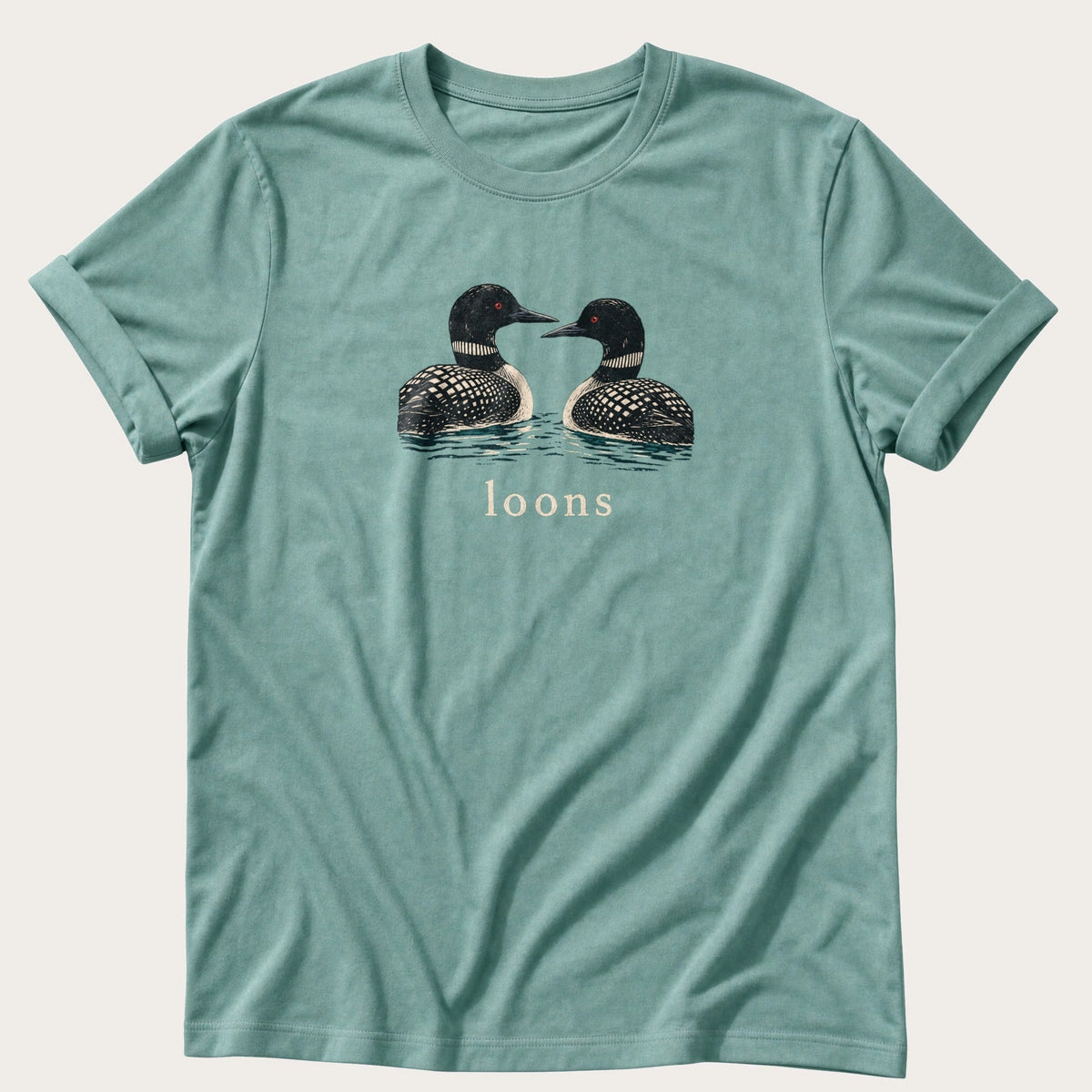Loons — Seafoam Comfort Colors tee