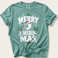 Merry Chirpmas — Seafoam Comfort Colors tee