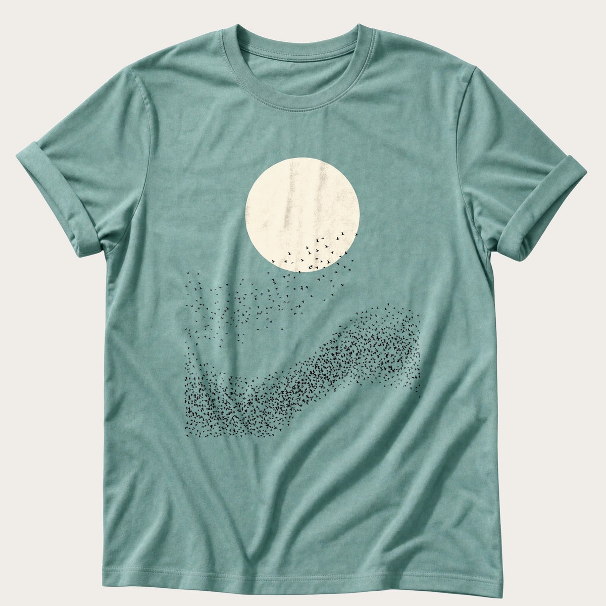 Murmuration At Dusk — Seafoam Comfort Colors tee