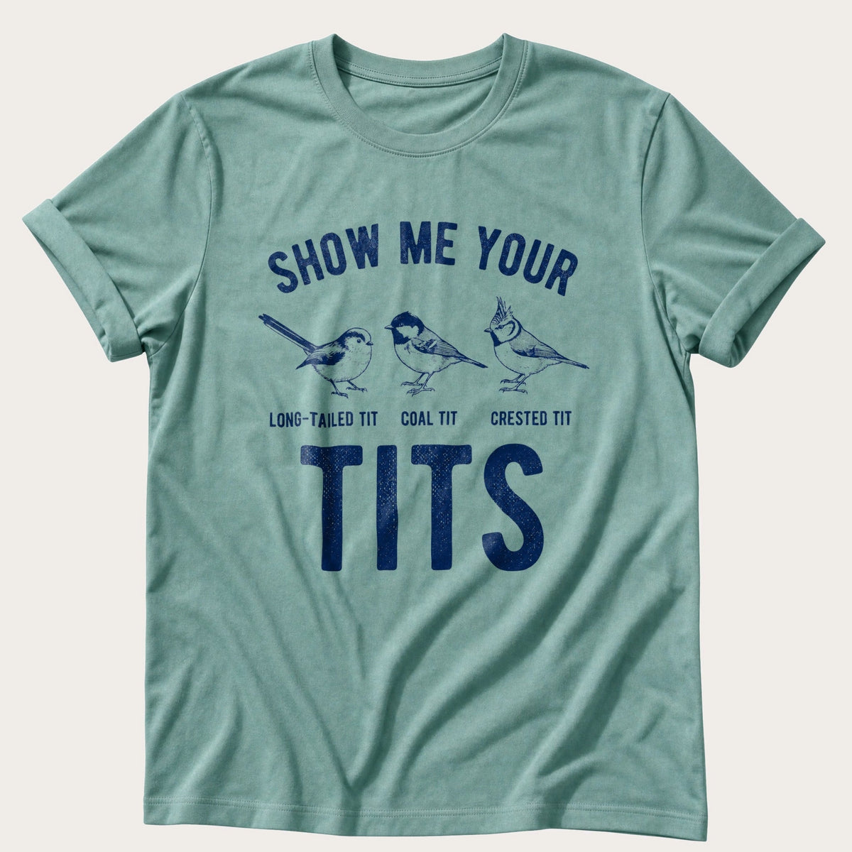 Show Me Your Tits — Seafoam Comfort Colors tee
