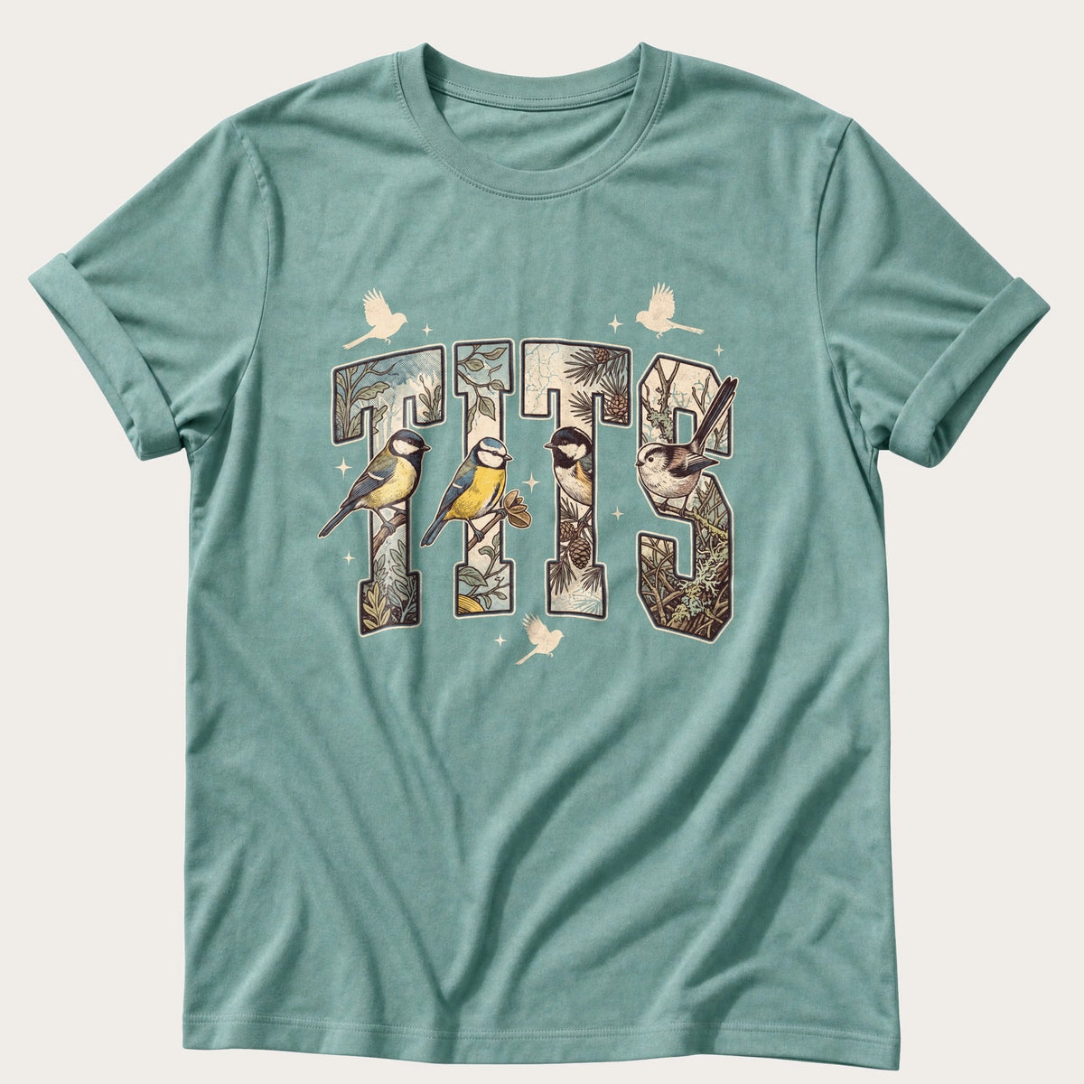 Tits — Seafoam Comfort Colors tee