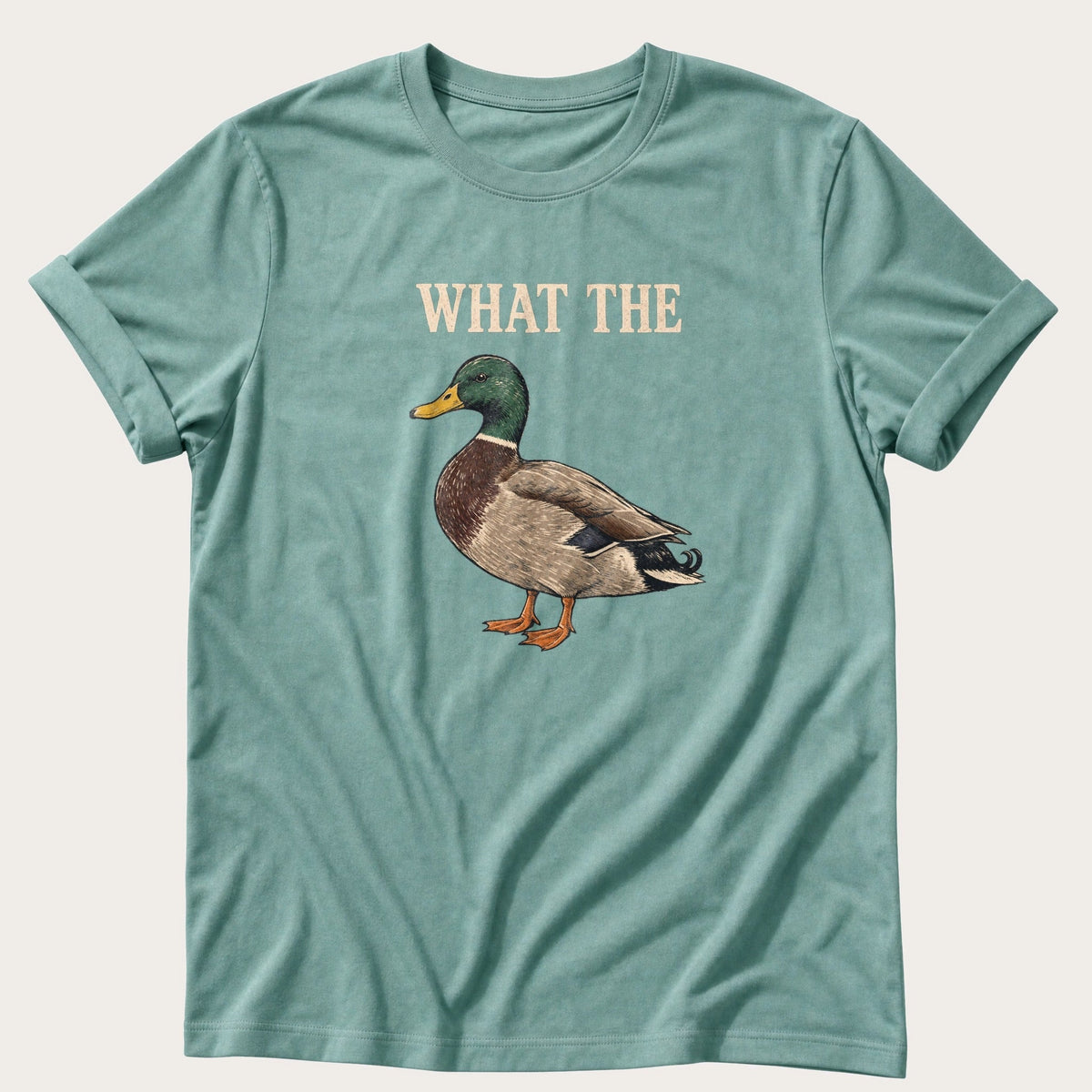 What The Duck — Seafoam Comfort Colors tee