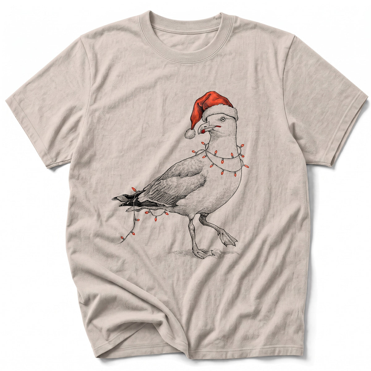 Tangled Lights Seagull T-Shirt