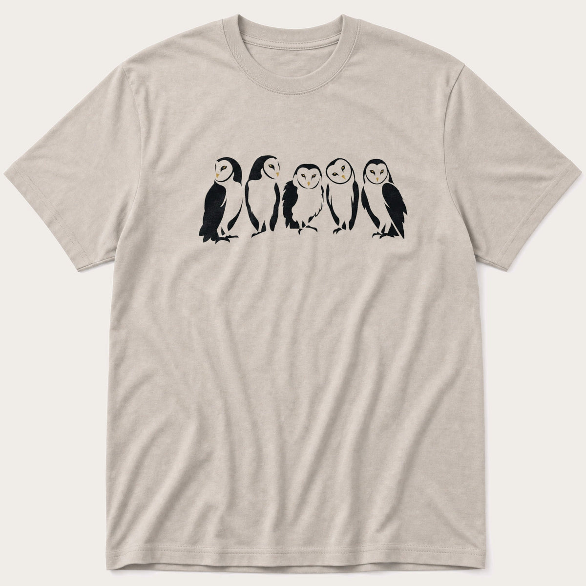 Barn Owls 66 — Stone T-Shirt