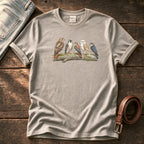 Birds Of Prey On Branch 1 — Stone Comfort Colors tee