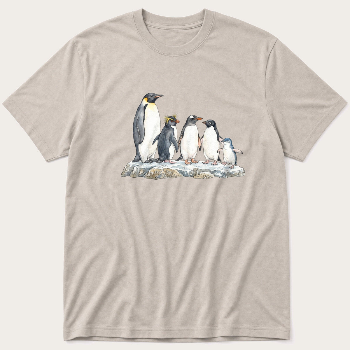 Breeds Of Penguins 3 — Stone T-Shirt
