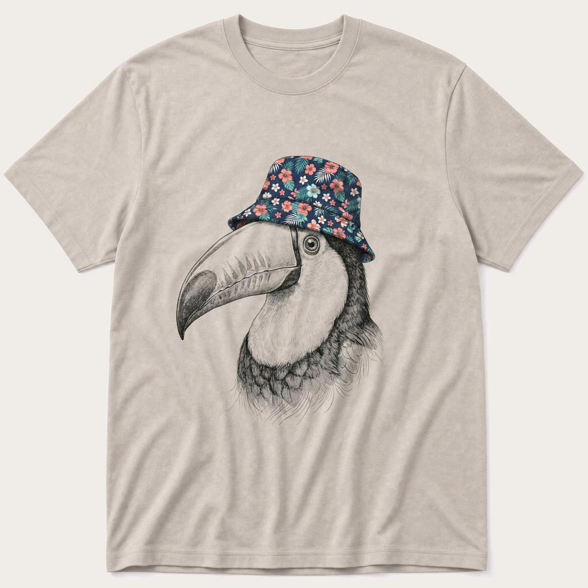 Bucket Hat Toucan 3 — Stone T-Shirt