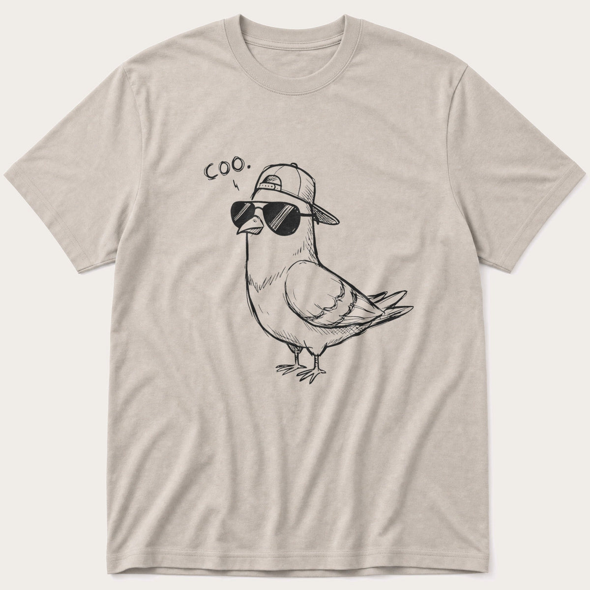 Coo Pigeon 5 — Stone T-Shirt
