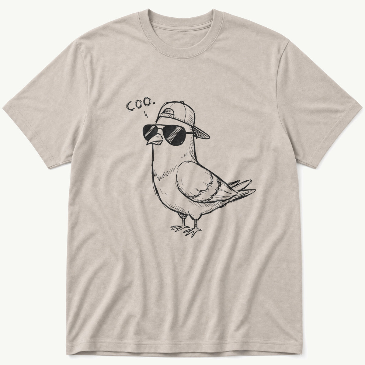 Coo Pigeon 5 — Stone T-Shirt