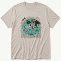 Crane In Pond 3 — Stone T-Shirt