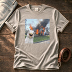 Disaster Seagull 4 — Stone Comfort Colors tee