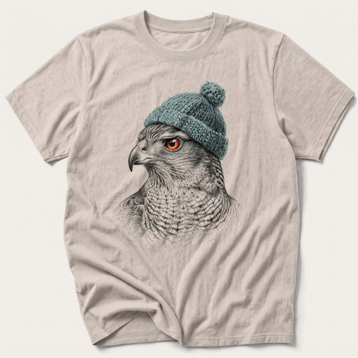 Hawk Sketch 3 — Stone T-Shirt