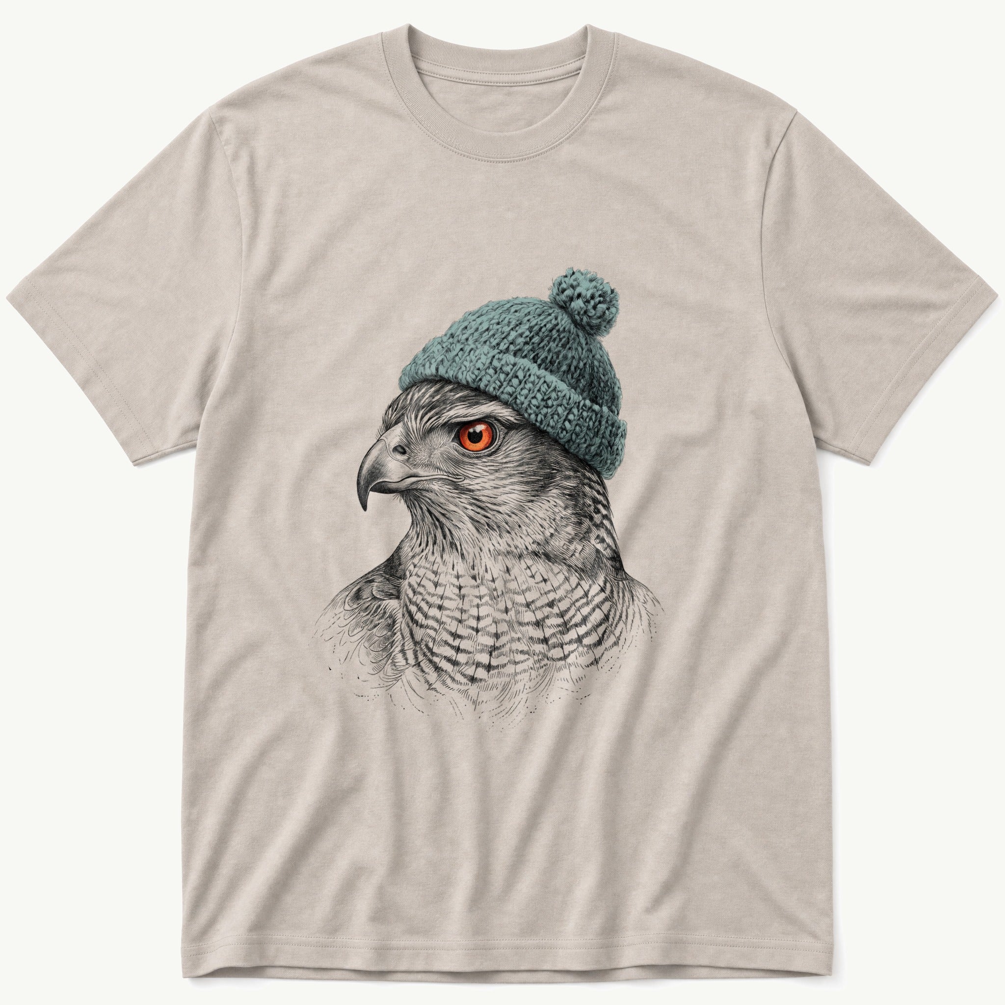 Hawk Sketch 3 — Stone T-Shirt