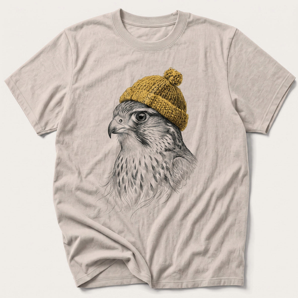 Hawk Sketch 6 — Stone T-Shirt