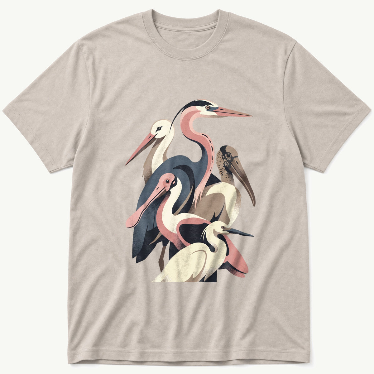 Lake Bird Breeds 77 — Stone T-Shirt