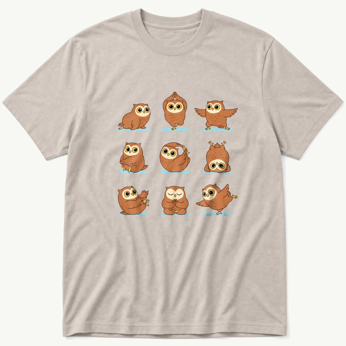 Owl Workout — Stone T-Shirt