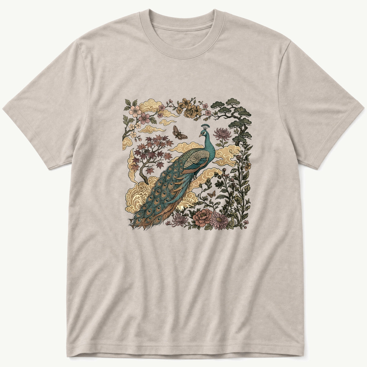 Peacock Murul — Stone T-Shirt