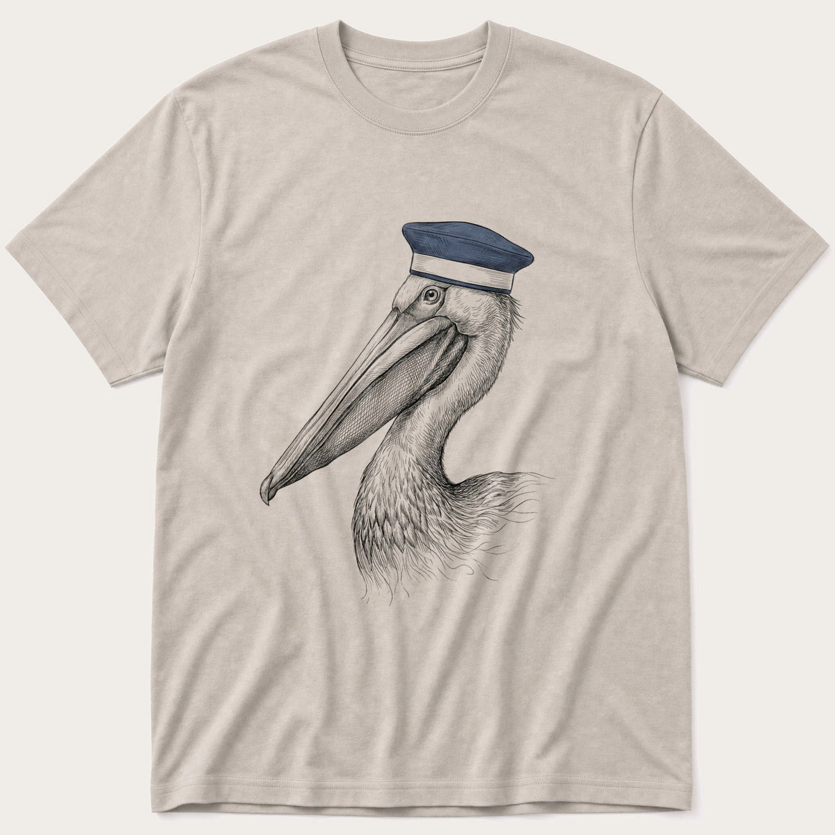 Pelican Sketch 5 — Stone T-Shirt