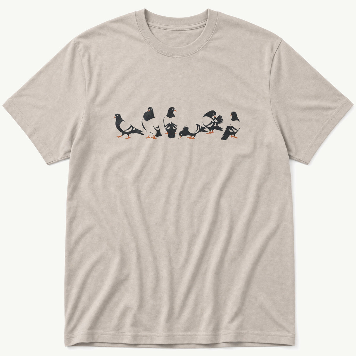 Pigeons 66 — Stone T-Shirt