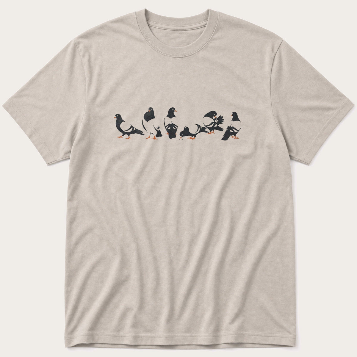 Pigeons 66 — Stone T-Shirt