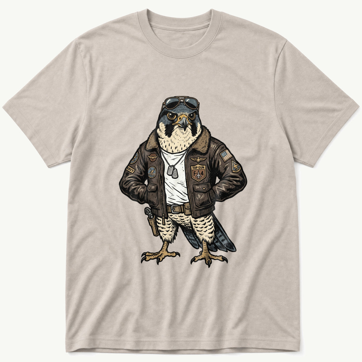 Pilot Hawk — Stone T-Shirt