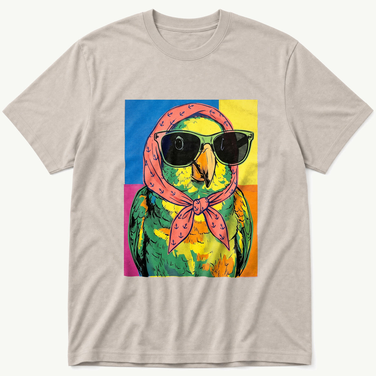 Pop Art Bird 8 — Stone T-Shirt