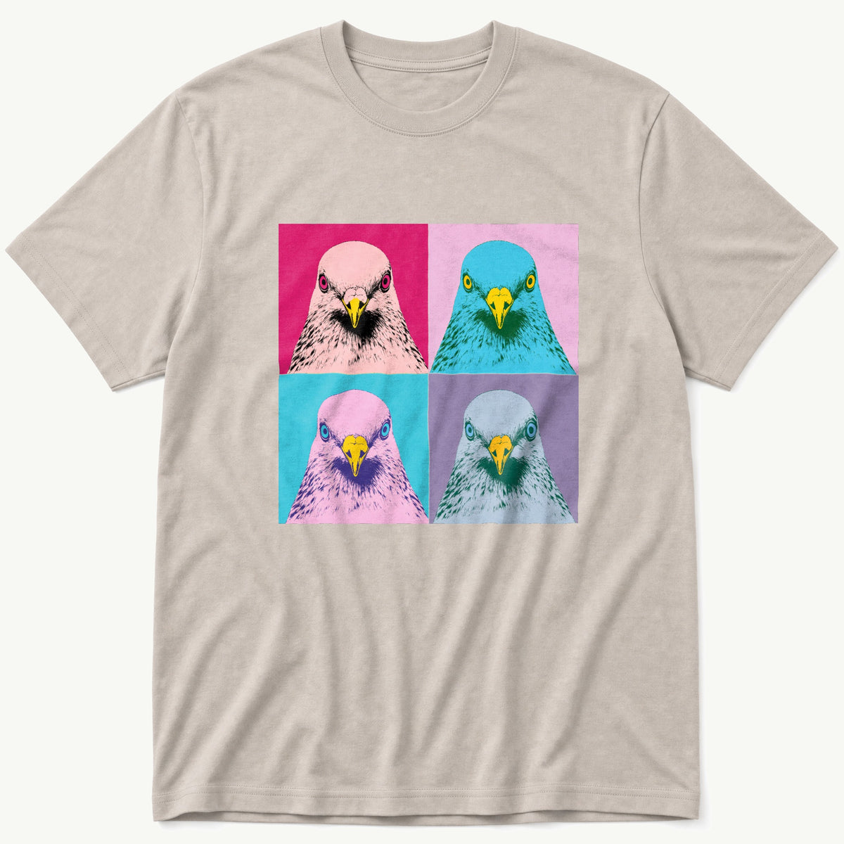 Pop Art Pigeon — Stone T-Shirt