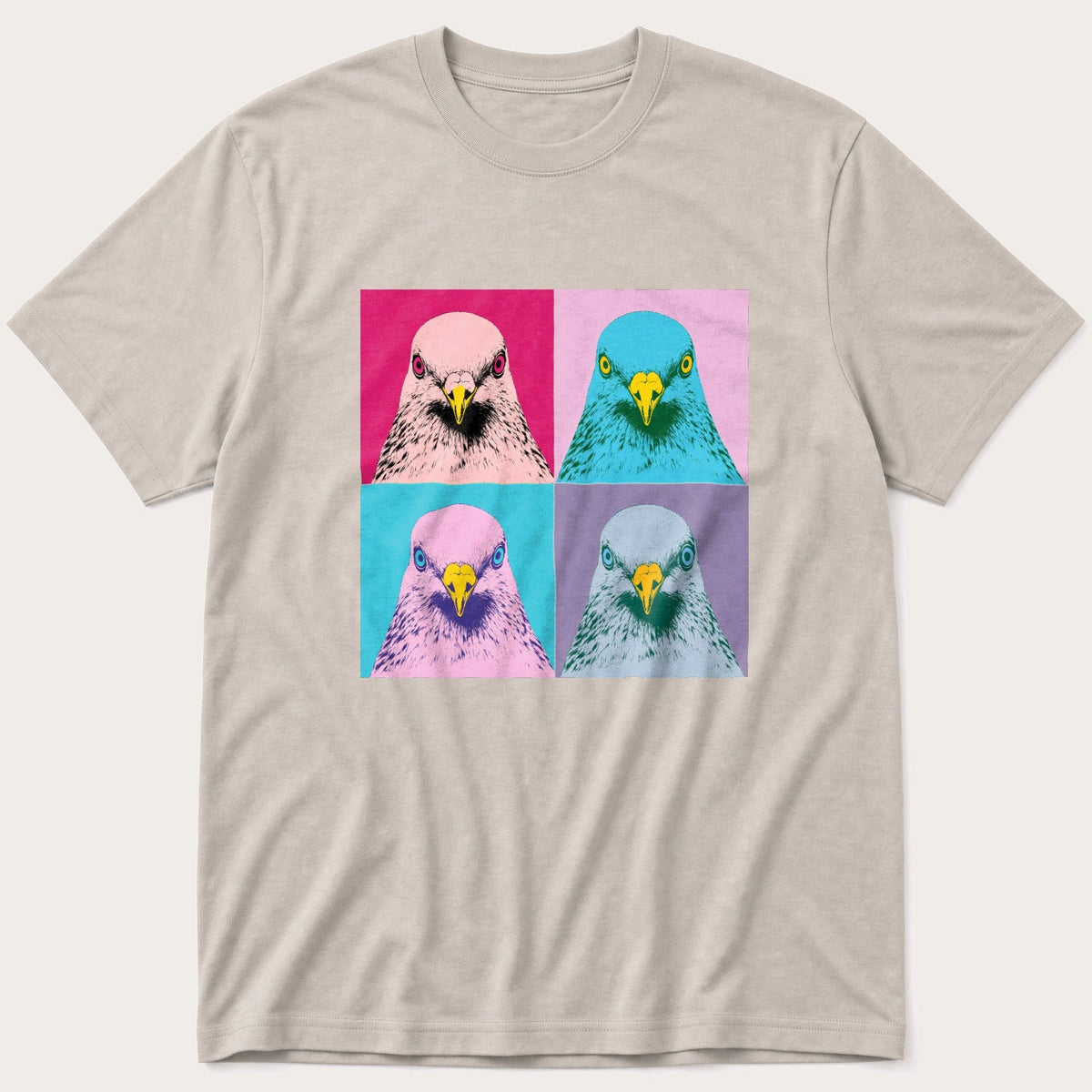 Pop Art Pigeon — Stone T-Shirt