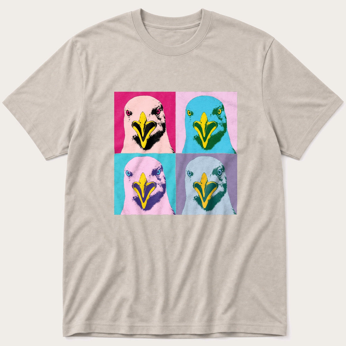 Pop Art Seagull — Stone T-Shirt