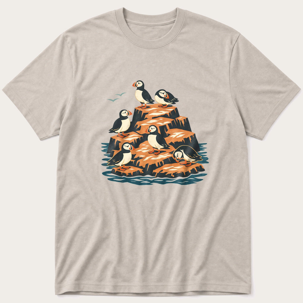 Puffin Rock 4 — Stone T-Shirt