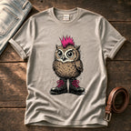Punk Owl 1 — Stone Comfort Colors tee