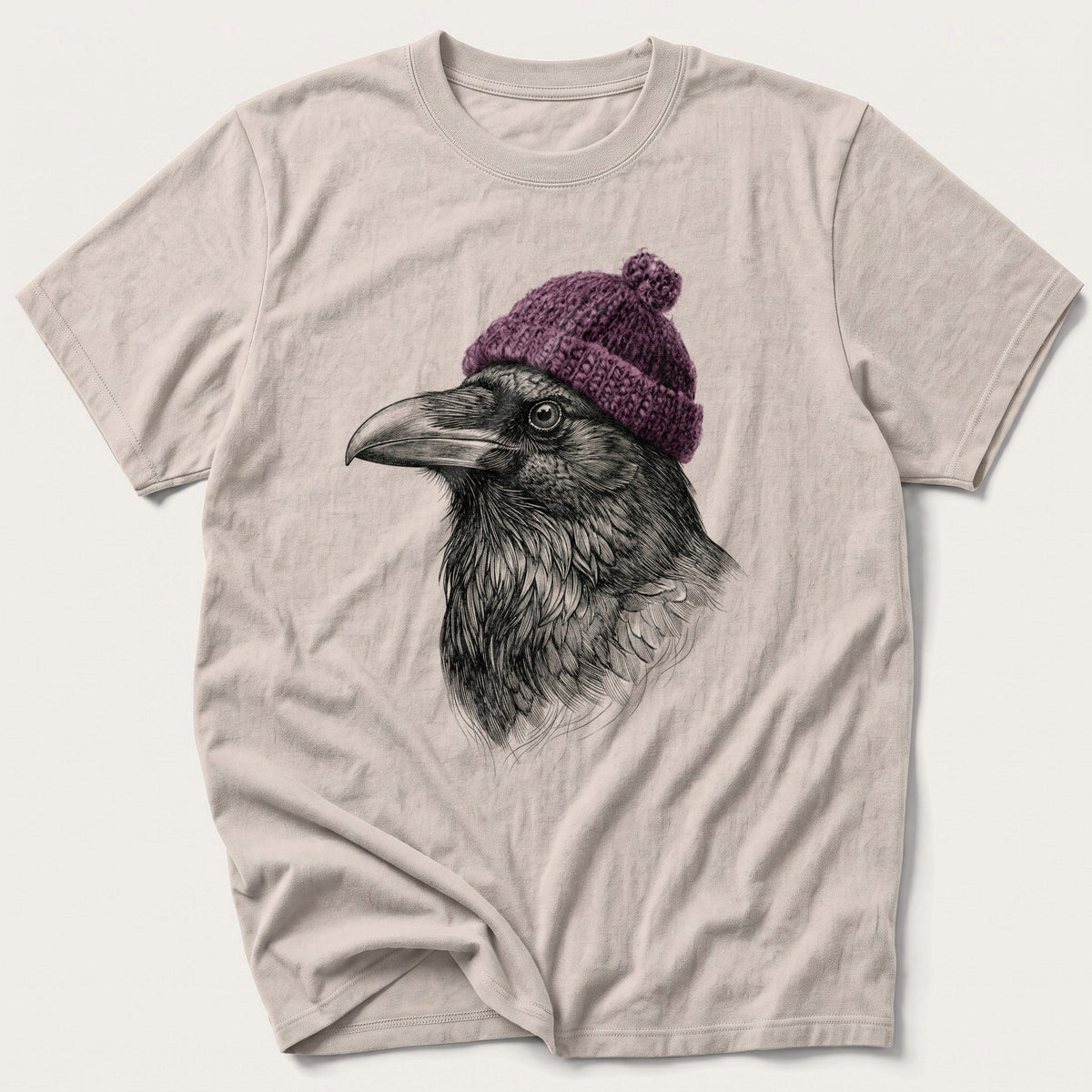 Raven Sketch 4 — Stone T-Shirt