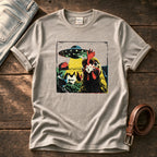 Spaceship Chicken 22 — Stone Comfort Colors tee