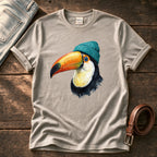 Toucan Beanie 33 — Stone Comfort Colors tee
