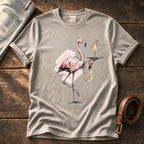 Waiter Flamingo — Stone Comfort Colors tee