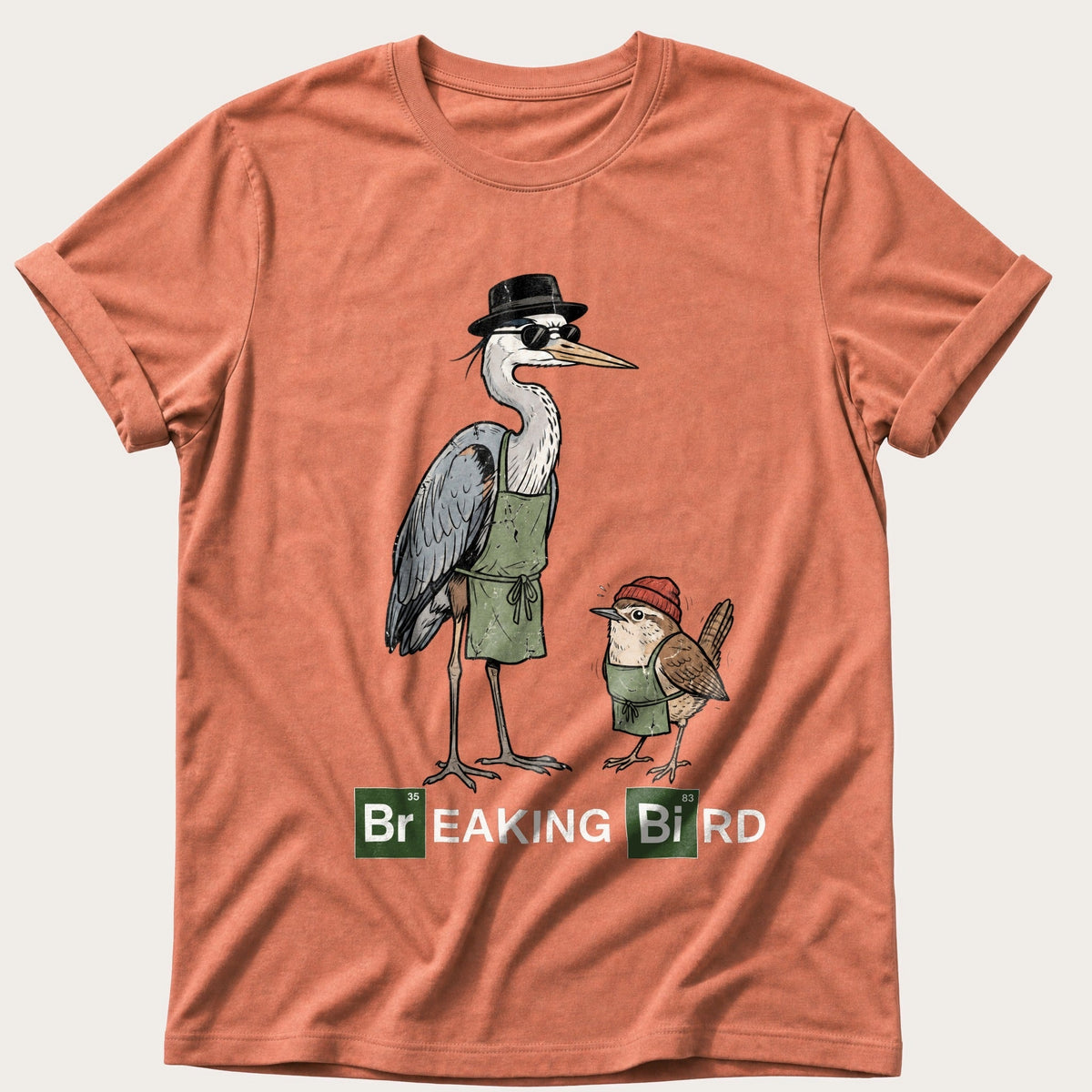 Breaking Bird — Terracotta Comfort Colors tee