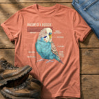 Budgie Anatomy — Terracotta Comfort Colors tee