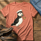 Cap Puffin 1 — Terracotta Comfort Colors tee