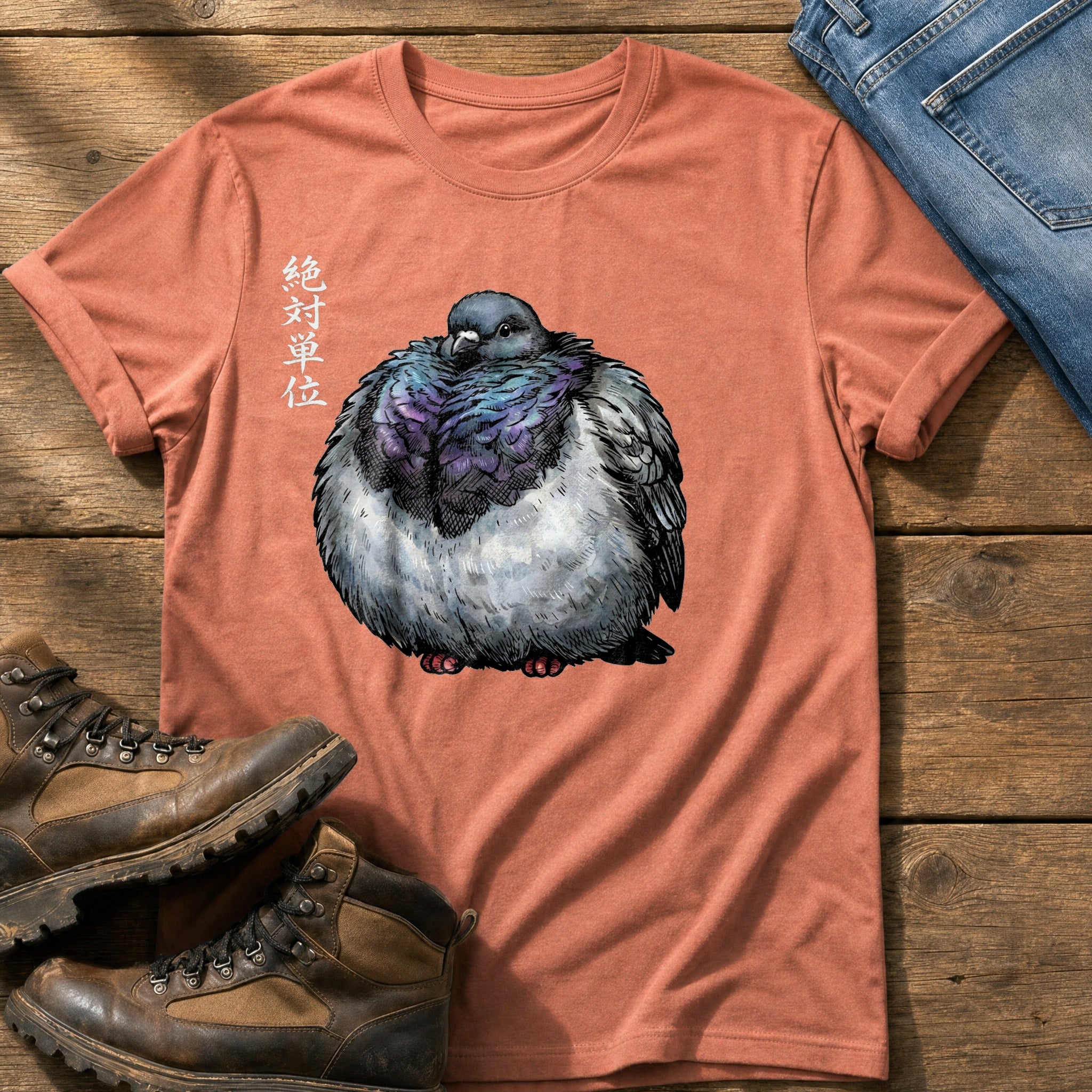 Chunky Pigeon — Terracotta Comfort Colors tee