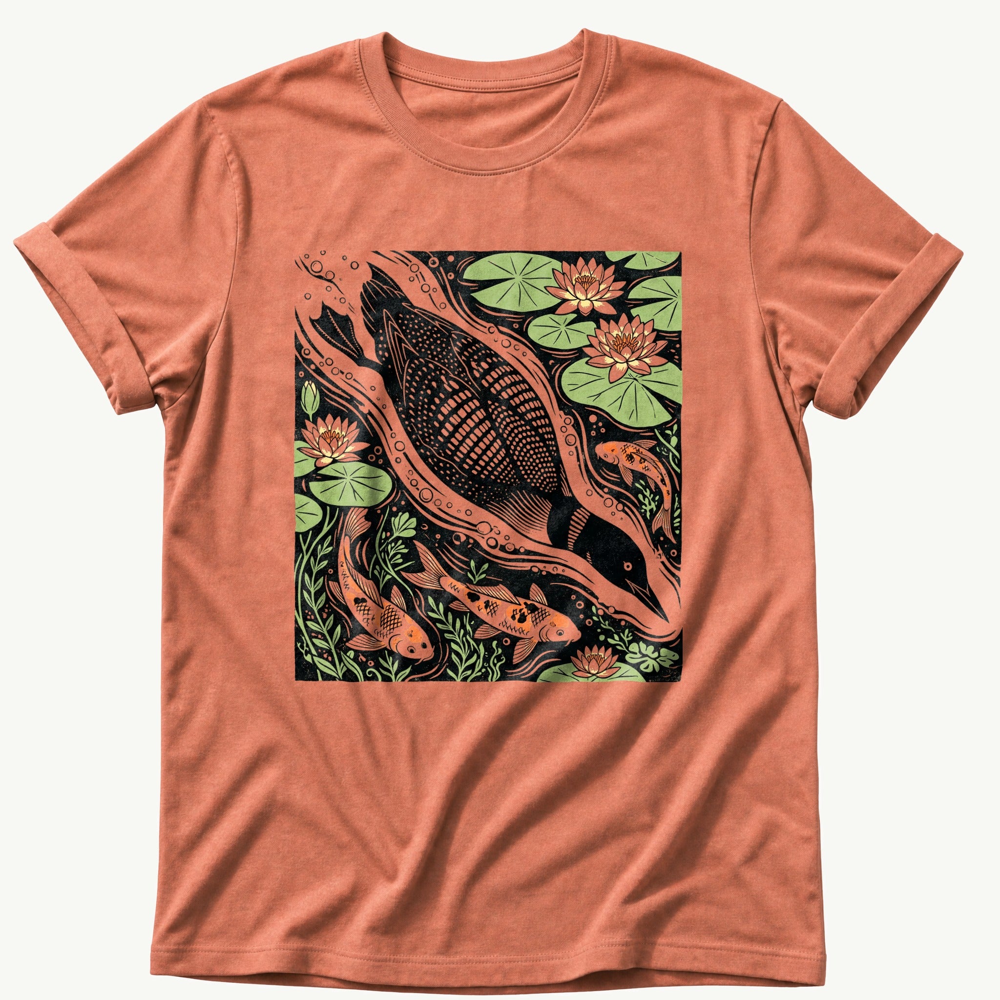 diving-loon — Terracotta Comfort Colors tee